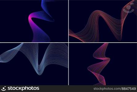 Add a touch of modernity to your design with this pack of vector backgrounds