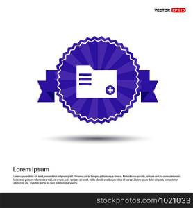 Add Folder icon - Purple Ribbon banner