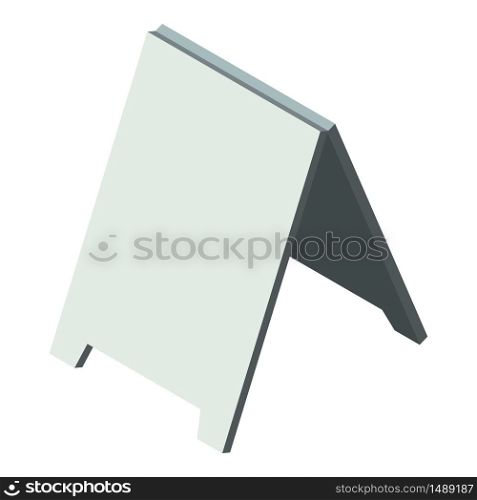 Add street board icon. Isometric of add street board vector icon for web design isolated on white background. Add street board icon, isometric style
