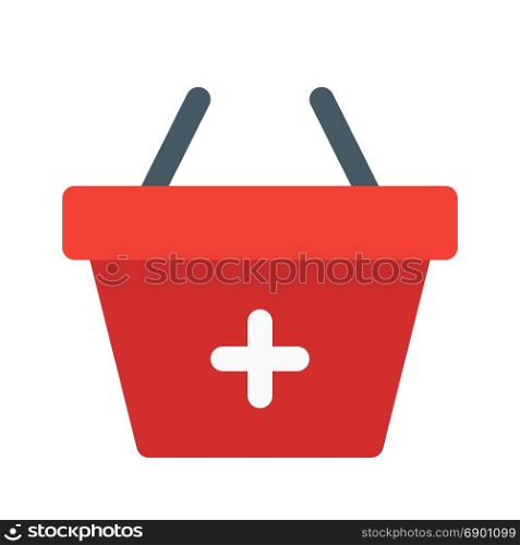 add to basket, icon on isolated background