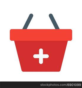 add to basket, icon on isolated background