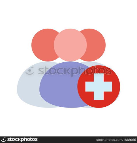 Add user person icon avatar illustration business symbol. Profile add user human plus friend member network social community silhouette. Pictogram contact friendship isolated white group plus sign