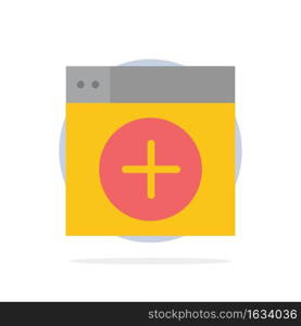 Add, Window, New, Graphics, App Abstract Circle Background Flat color Icon