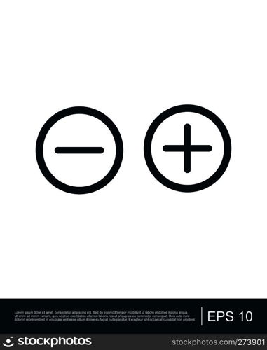 Additional plus Icon symbol Illustration design