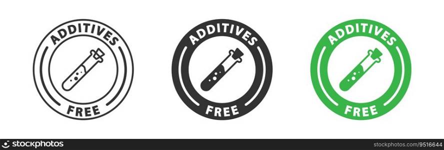 Additives free icon. Vector illustration.