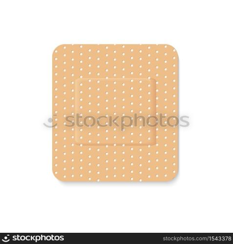 adhesive plaster on a white background