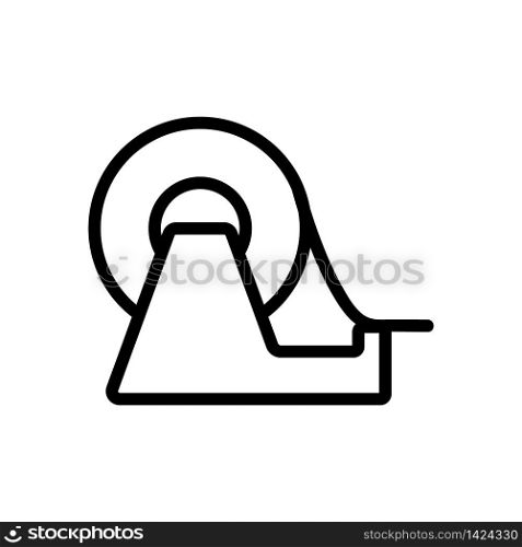 adhesive roll stand icon vector. adhesive roll stand sign. isolated contour symbol illustration. adhesive roll stand icon vector outline illustration