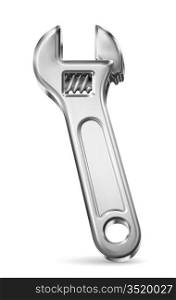 Adjustable wrench, vector