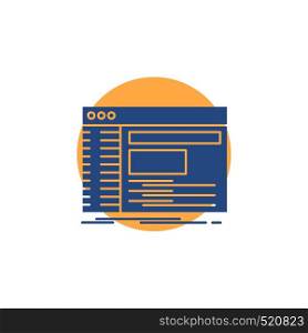 Admin, console, panel, root, software Glyph Icon.. Vector EPS10 Abstract Template background