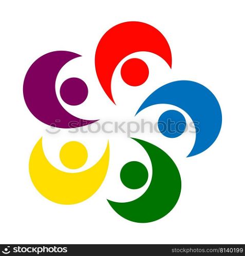 Adoption and care community Logo icon vector template