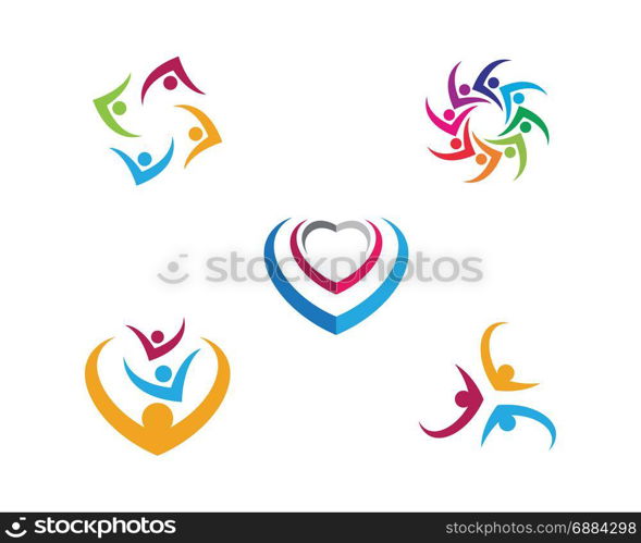 Adoption and community care Logo. Adoption and community care Logo template vector icon