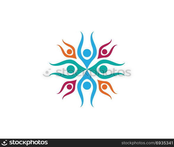 Adoption and community care Logo . Adoption and community care Logo template vector icon