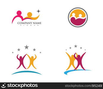 Adoption and community care Logo. Adoption and community care Logo template vector icon