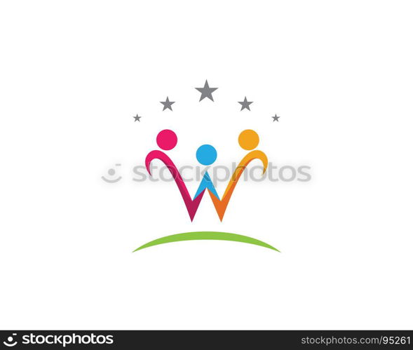 Adoption and community care Logo. Adoption and community care Logo template vector icon