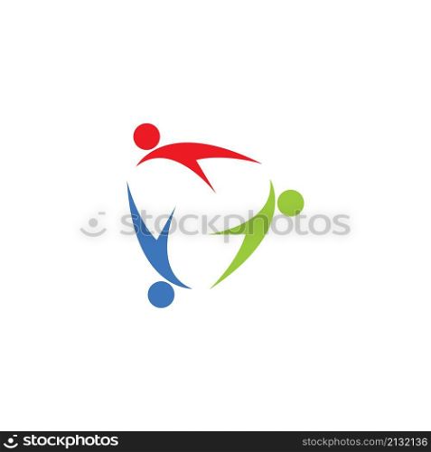 Adoption and community care Logo template illustration vector