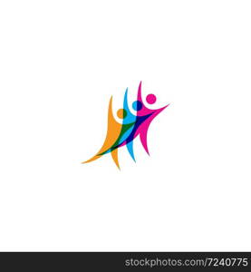 Adoption and community care Logo template vector