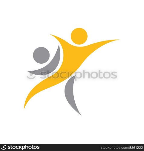 Adoption and community care Logo template vector