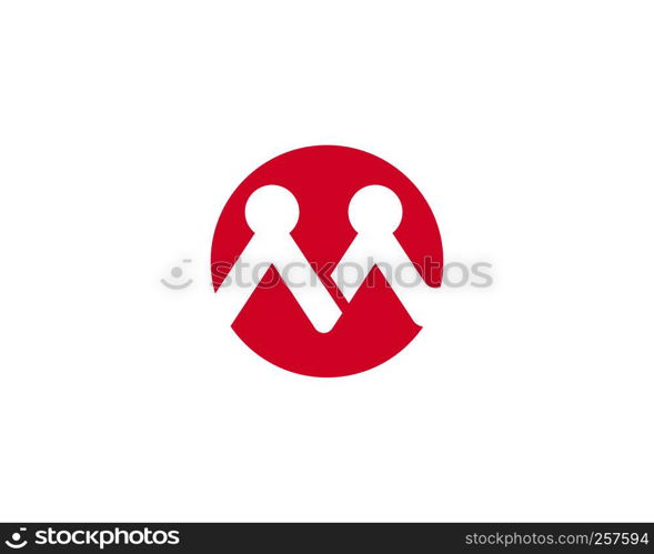 Adoption and community care Logo template vector icon