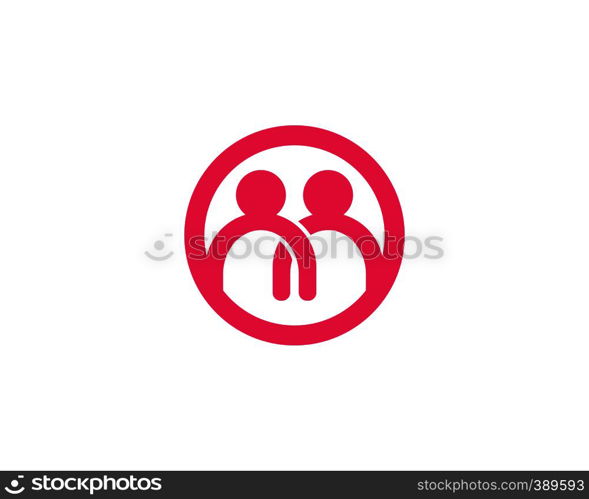 Adoption and community care Logo template vector icon