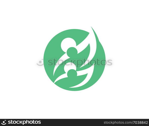 Adoption and community care Logo template vector icon