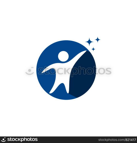 Adoption and community care Logo template vector icon