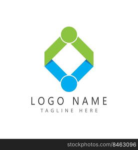 Adoption and community care Logo template vector icon