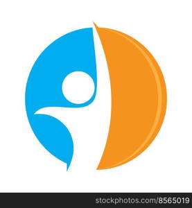 Adoption and community care Logo template vector icon