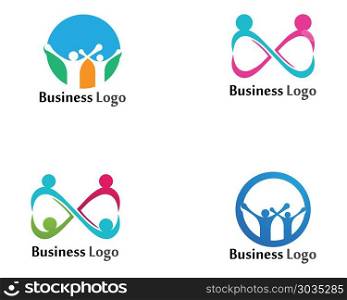 Adoption and community care Logo template vector icon. Adoption community care Logo template vector icon