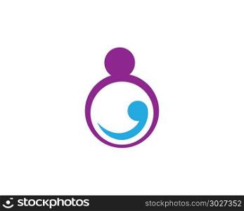 Adoption baby and community care Logo template vector icon. Adoption baby and community care Logo template vector