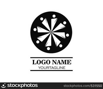 Adoption,community and social care Logo template vector icon