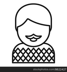 Adult person icon outline vector. Generation age. Life stage. Adult person icon outline vector. Generation age