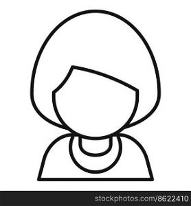 Adult woman icon outline vector. Old life. Generation stage. Adult woman icon outline vector. Old life