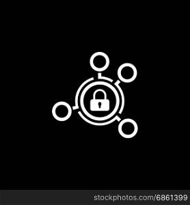 Advanced Security Solutions Icon. Flat Design.. Advanced Security Solutions Icon. Flat Design. Business Concept. Isolated Illustration.