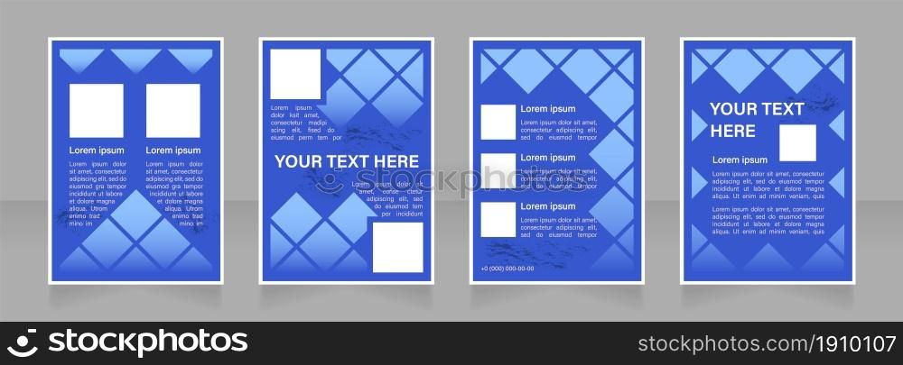 Advancing business education blank brochure layout design. Vertical poster template set with empty copy space for text. Premade corporate reports collection. Editable flyer paper pages. Advancing business education blank brochure layout design
