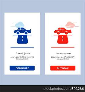 Advantage, Authority, Car, Carpet, Comfort Blue and Red Download and Buy Now web Widget Card Template