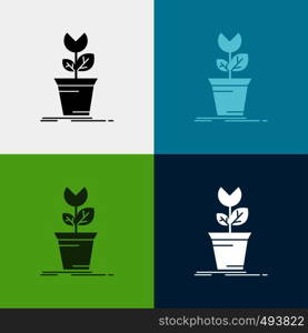 adventure, game, mario, obstacle, plant Icon Over Various Background. glyph style design, designed for web and app. Eps 10 vector illustration. Vector EPS10 Abstract Template background