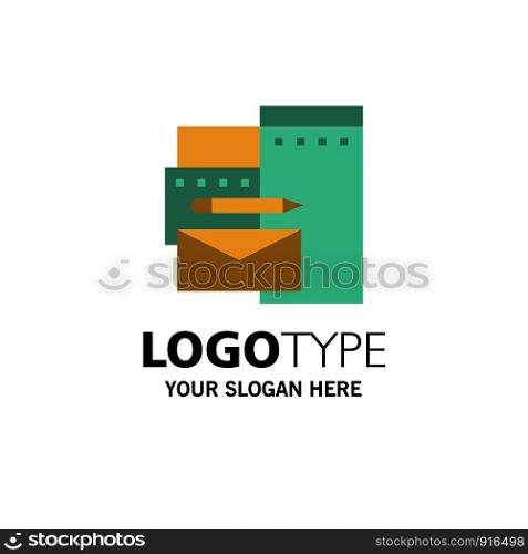 Advertising, Branding, Identity, Corporate Business Logo Template. Flat Color