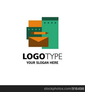 Advertising, Branding, Identity, Corporate Business Logo Template. Flat Color