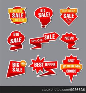 advertising colorful tags