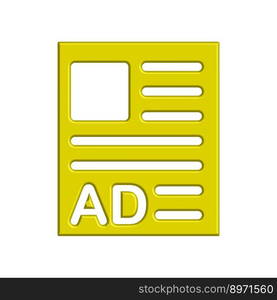 Advertising icon template