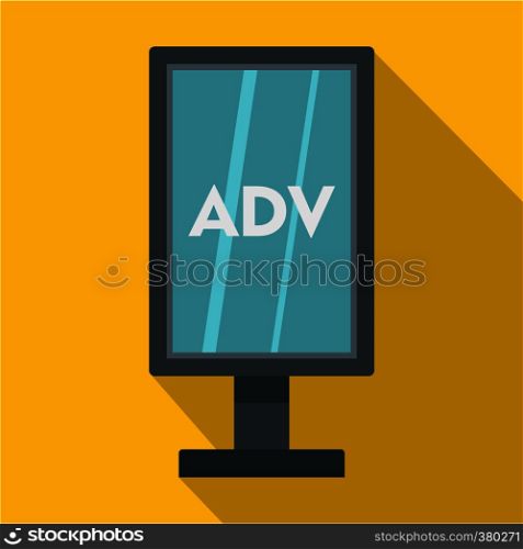 Advertising stand icon. Flat illustration of advertising stand vector icon for web. Advertising stand icon, flat style