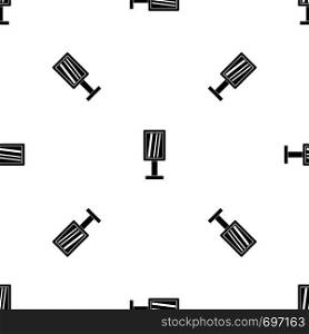 Advertising stand pattern repeat seamless in black color for any design. Vector geometric illustration. Advertising stand pattern seamless black