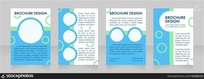 Advertising swimming pool blank brochure layout design. Spa promotion. Vertical poster template set with empty copy space for text. Premade corporate reports collection. Editable flyer paper pages. Advertising swimming pool blank brochure layout design