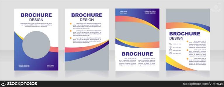 Advertising wellness service blank brochure design. Healthcare. Template set with copy space for text. Premade corporate reports collection. Editable 4 paper pages. Myriad Pro, Arial fonts used. Advertising wellness service blank brochure design