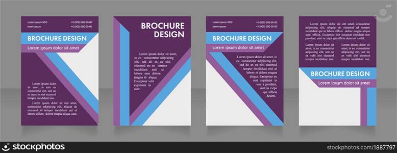 Advertising workshop blank brochure layout design. Reaching audience. Vertical poster template set with empty copy space for text. Premade corporate reports collection. Editable flyer paper pages. Advertising workshop blank brochure layout design