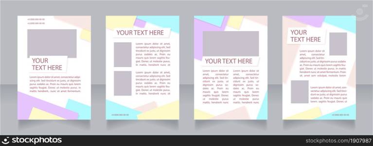 Advocacy service promotion blank brochure layout design. Lawyer. Vertical poster template set with empty copy space for text. Premade corporate reports collection. Editable flyer paper pages. Advocacy service promotion blank brochure layout design