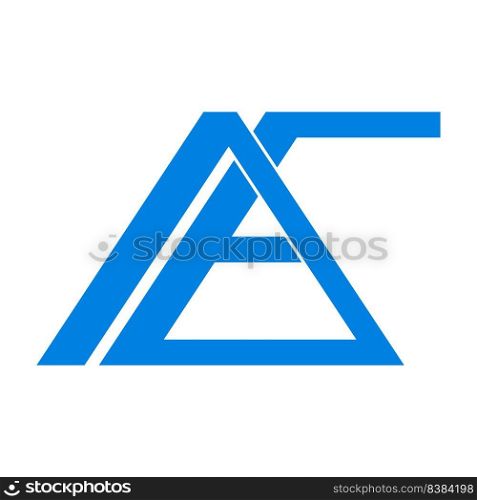 AE letter logo vector illustration design