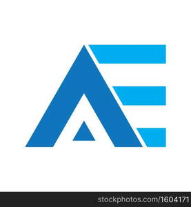 AE letter logo vector illustration template design