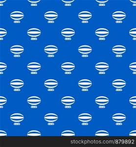 Aerial transportation pattern repeat seamless in blue color for any design. Vector geometric illustration. Aerial transportation pattern seamless blue