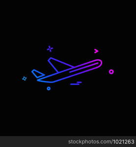 Aeroplane icon design vector